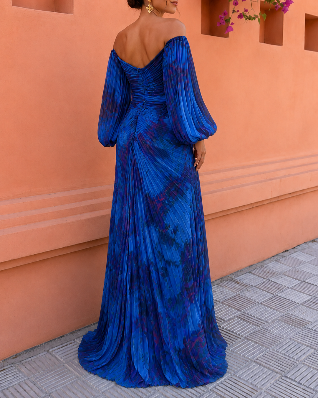 Ruth | Embellished Pleated Maxi Dress