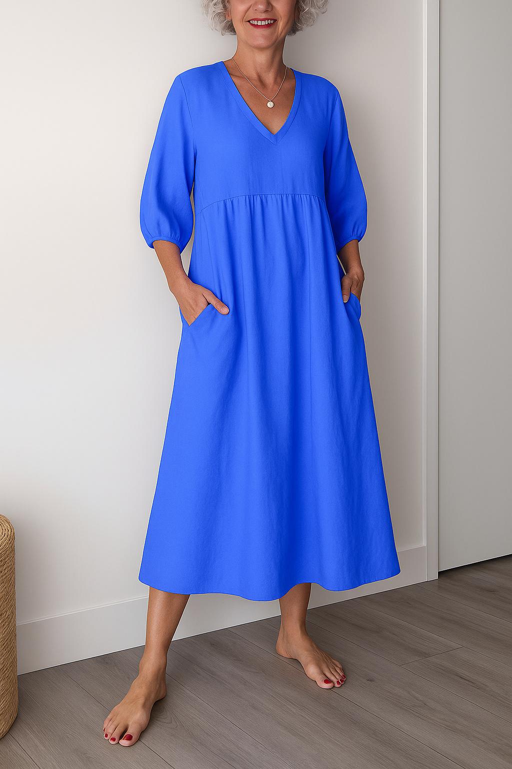 Clara | Women’s Classic V-Neck Dress