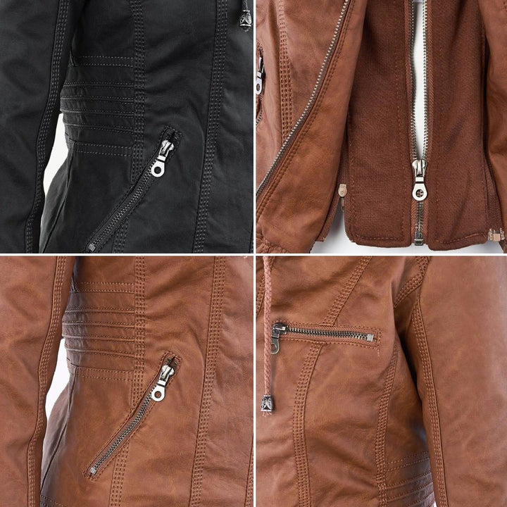 Vivienne | Weather Resistant Leather Jacket