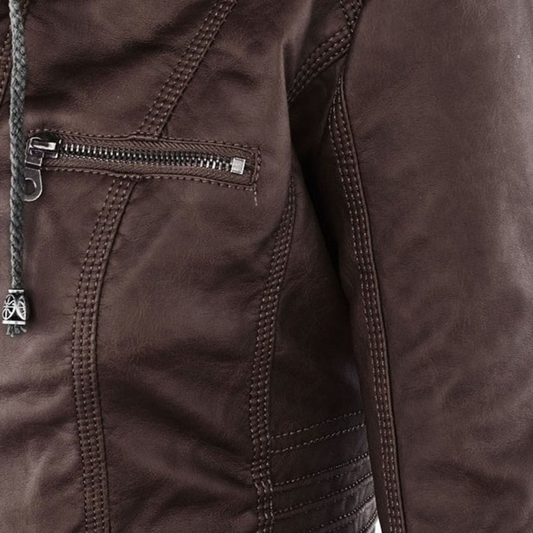 Vivienne | Weather Resistant Leather Jacket