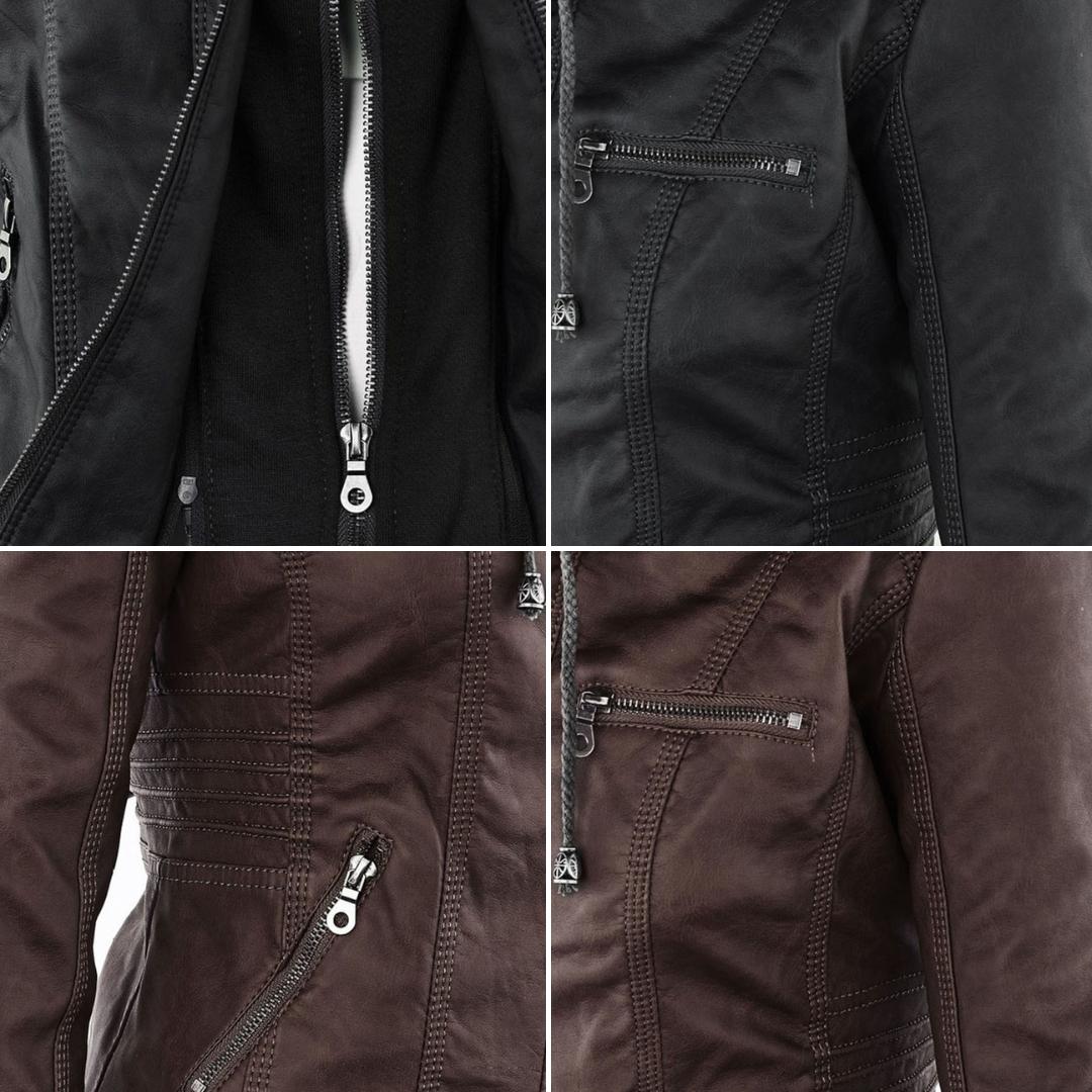 Vivienne | Weather Resistant Leather Jacket