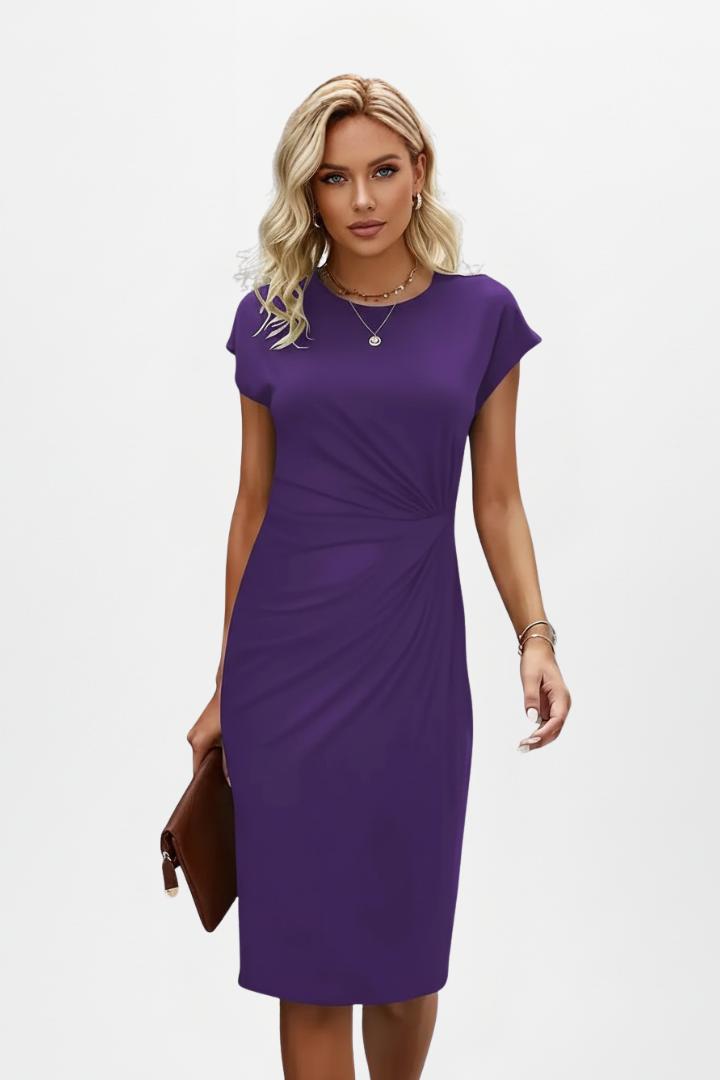 Jovie | Women’s Round Neck Knee-Length Dress