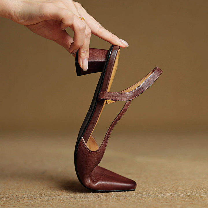 Camille| Genuine Leather Heels