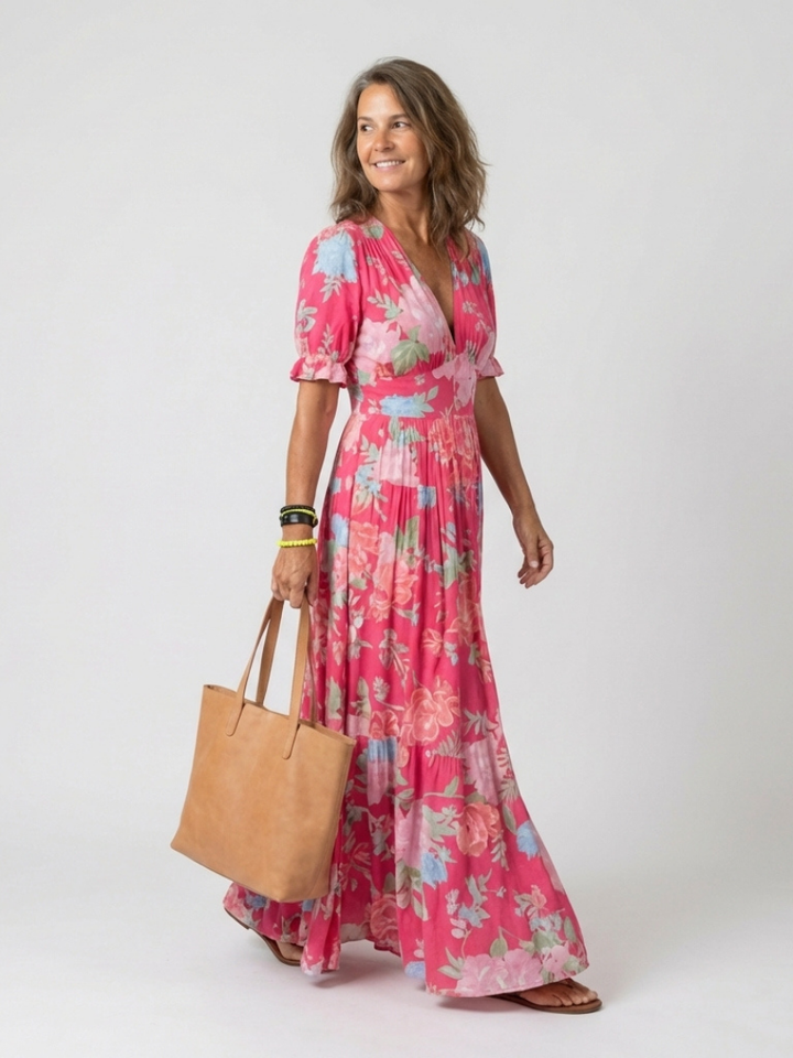 Delaney | Women's Floral Print Maxi Dress