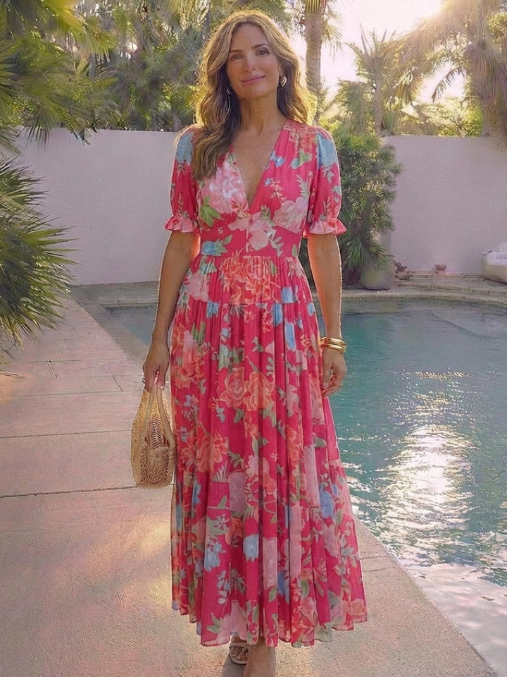 Delaney | Women's Floral Print Maxi Dress