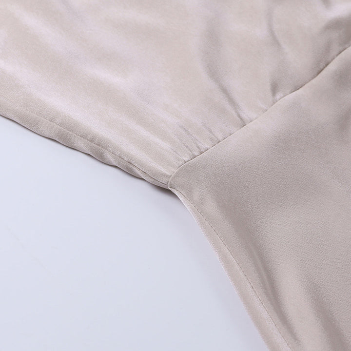 Charlie | Draped High-Slit Maxi Dress