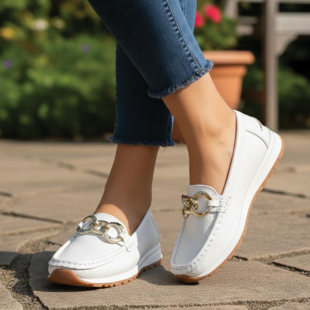 Ellie | Flat Buckle Loafers