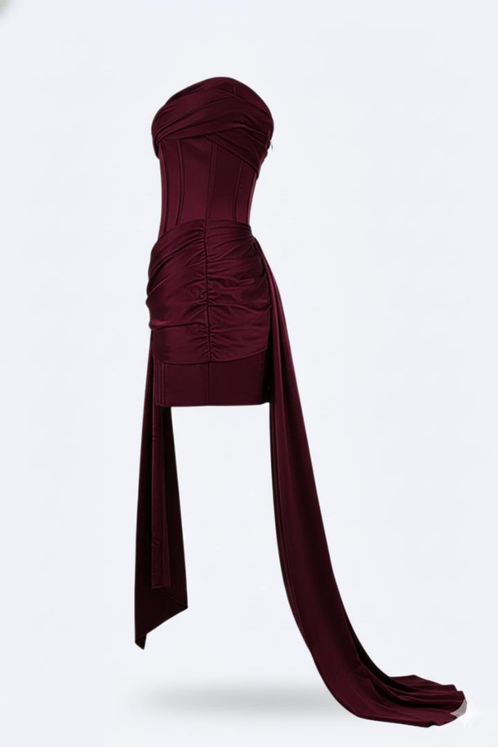 Isabella | Elegant Women's V-Neck Mini Dress