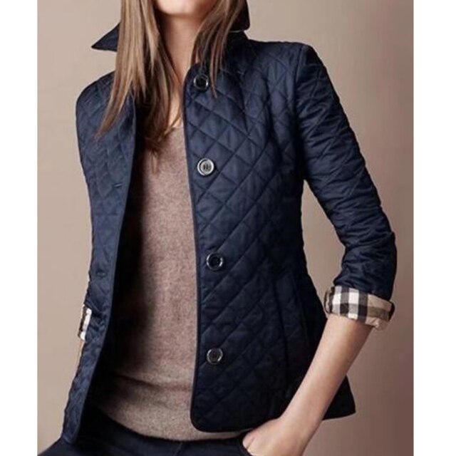 Valerie | Women's Diamond Button Front Quilted Jacket