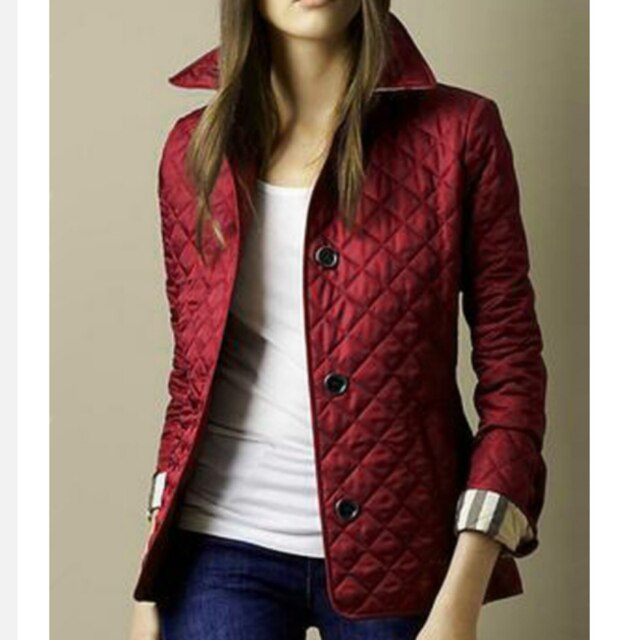 Valerie | Women's Diamond Button Front Quilted Jacket