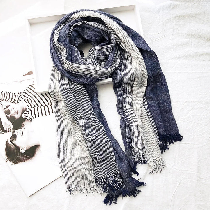Alicia | Heritage Stripe Linen Scarf