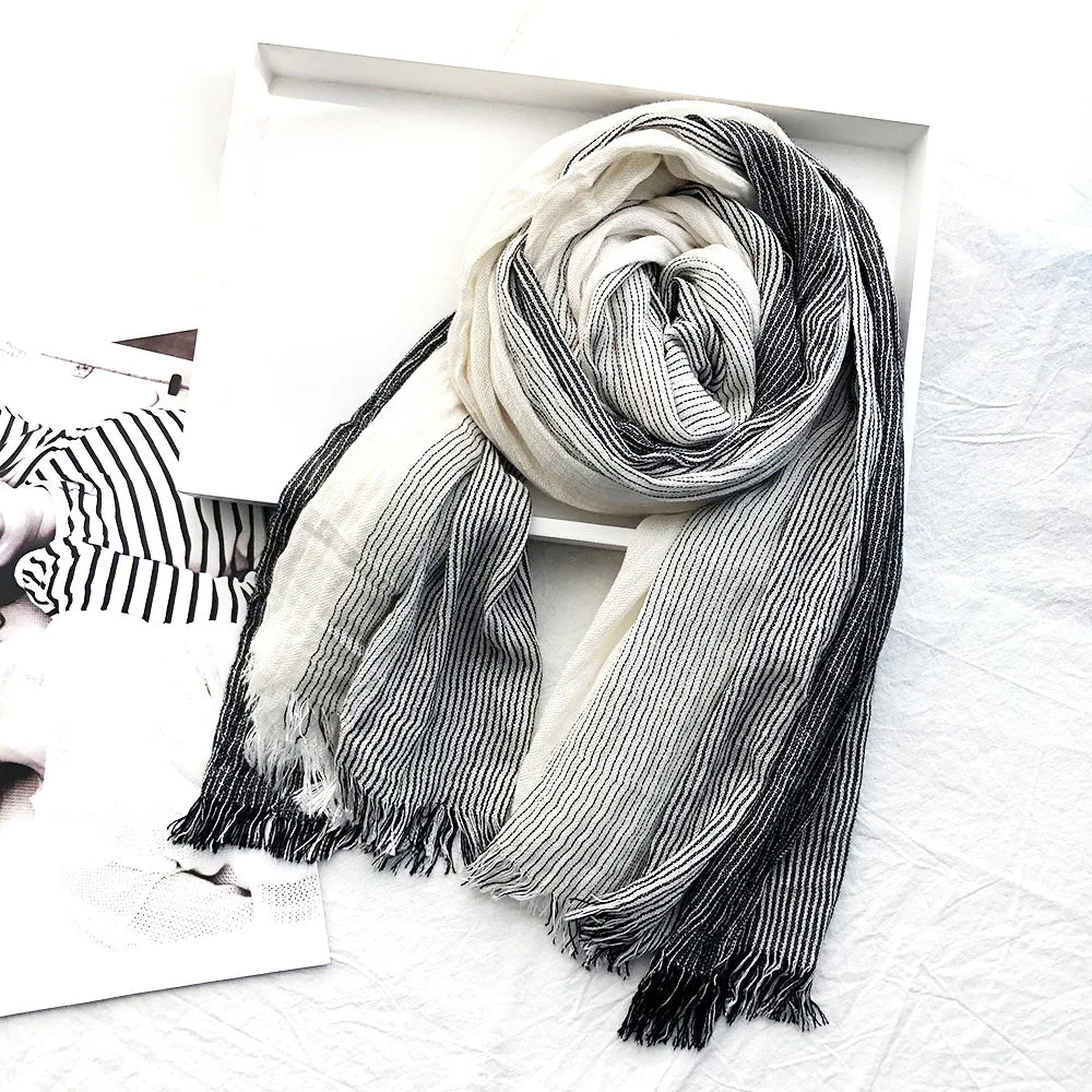 Alicia | Heritage Stripe Linen Scarf