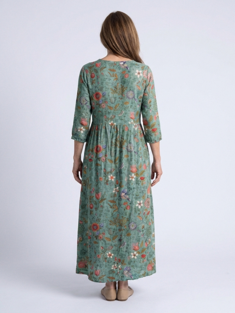 Sutton | Women's Printed Tiered Boho Maxi Dress
