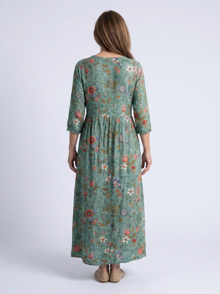 Sutton | Women's Printed Tiered Boho Maxi Dress