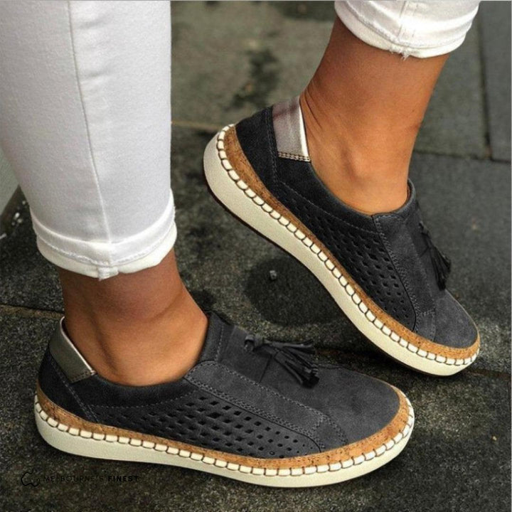 Claire | Perforated Slip-On Shoes