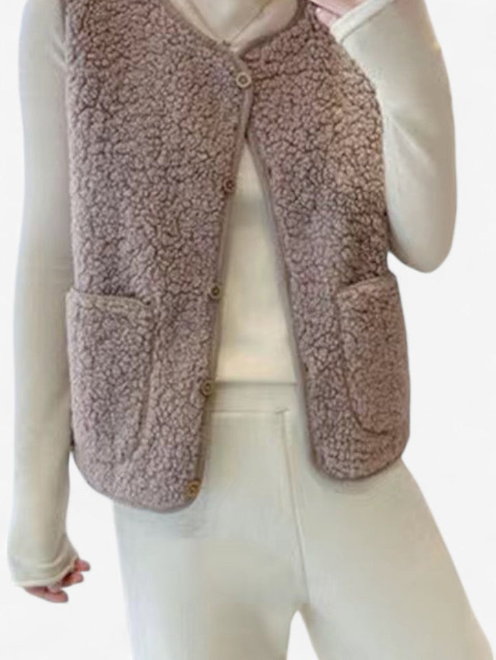 Summer | Women’s Sleeveless Button Down Gilet Vest