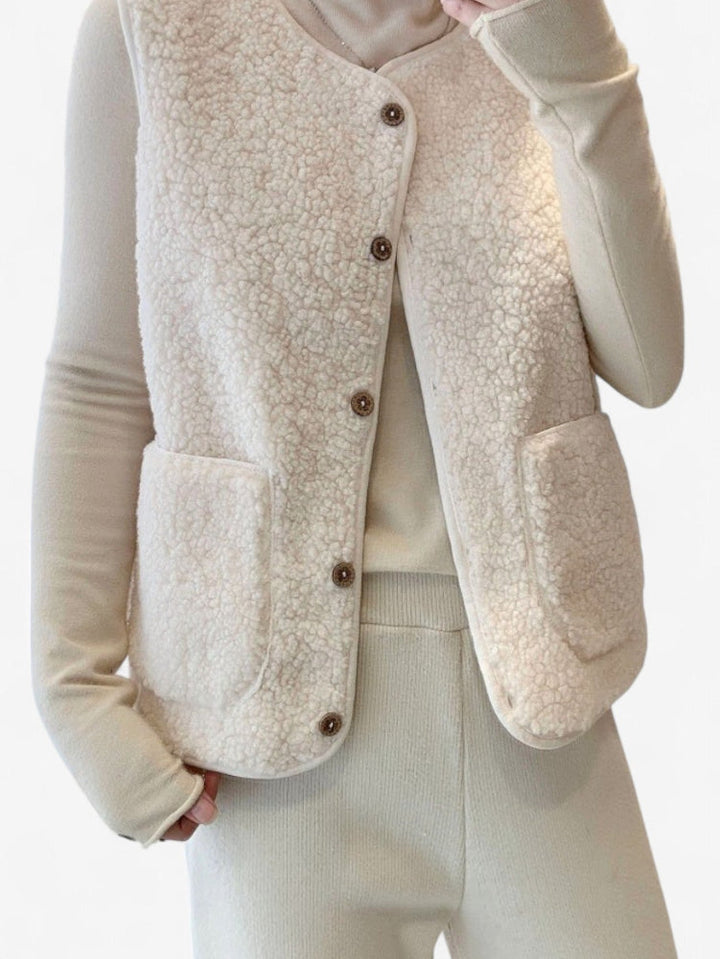 Summer | Women’s Sleeveless Button Down Gilet Vest