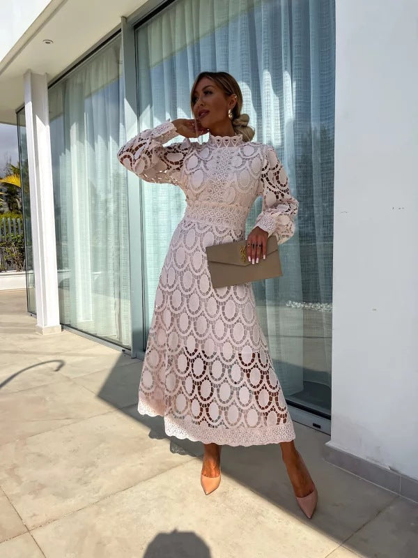 Adeline | Women’s Lace Midi Dress