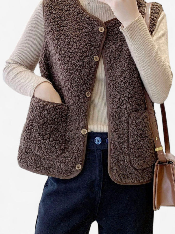 Summer | Women’s Sleeveless Button Down Gilet Vest