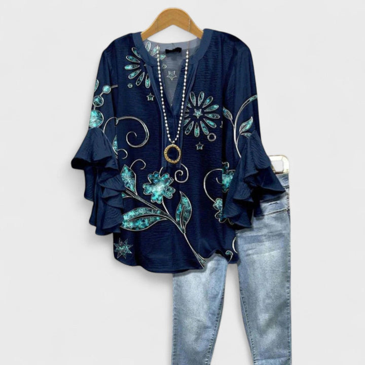 Destiny | V-Neck Ruffle Sleeve
