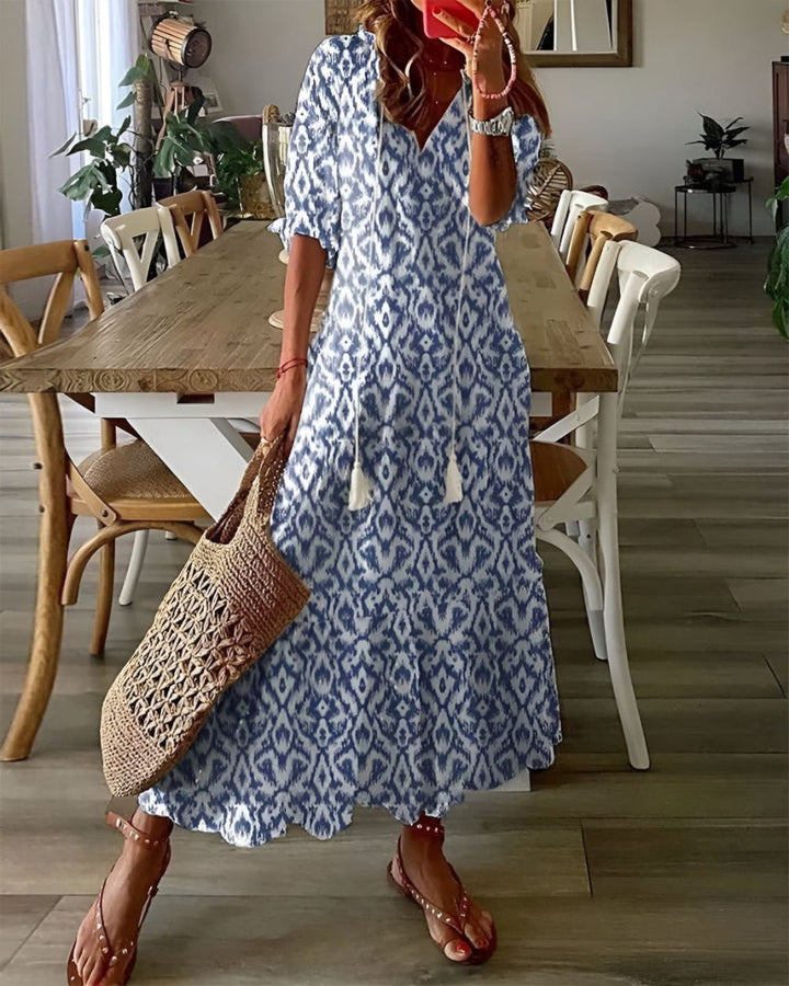 Chelsea | Tassel Tie Front Maxi