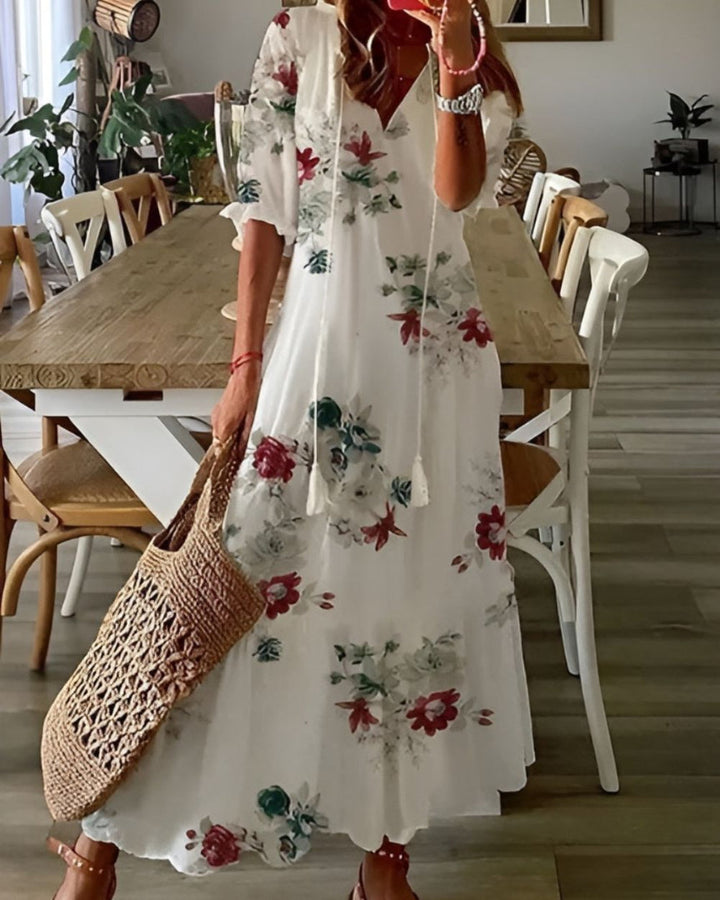 Chelsea | Tassel Tie Front Maxi