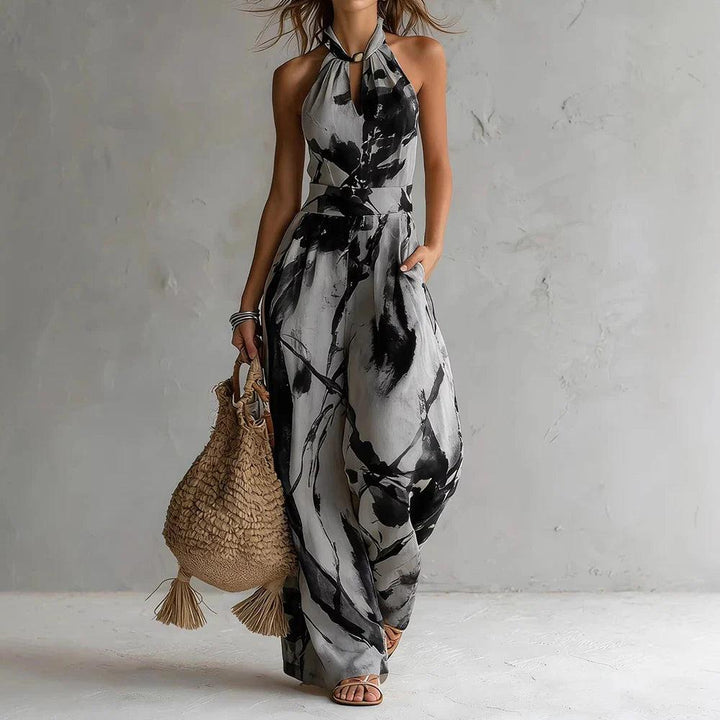 Aria | Flowy Halter Maxi Dress