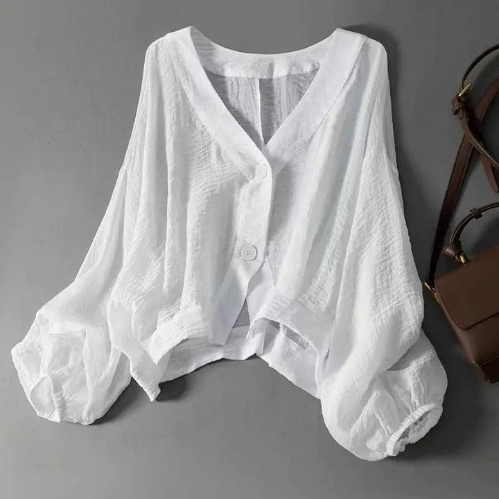 Sandra | Women’s Summer Linen Blouse