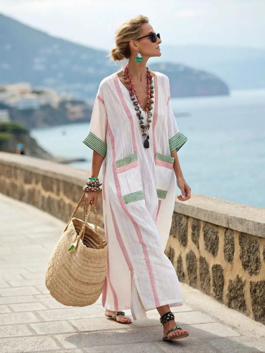 Kathleen | Elegant Loose Fit Summer Maxi Dress
