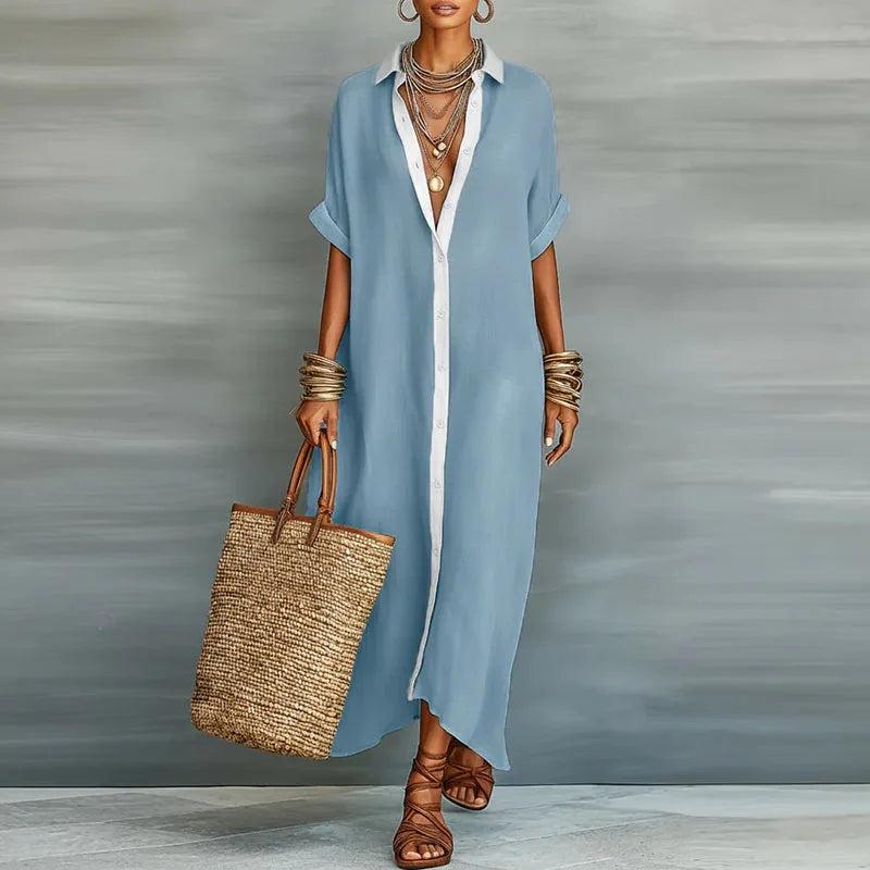Kaelen | Women’s Linen Shirt Sundress
