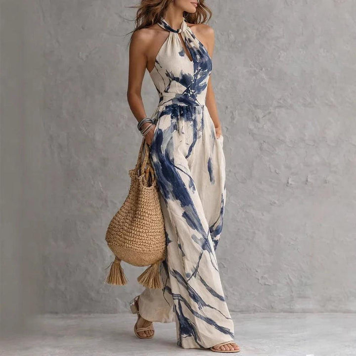 Aria | Flowy Halter Maxi Dress