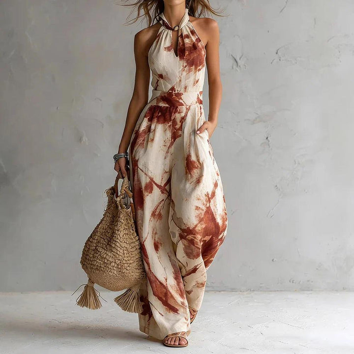 Aria | Flowy Halter Maxi Dress