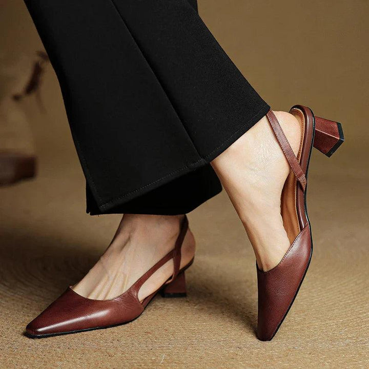 Camille| Genuine Leather Heels