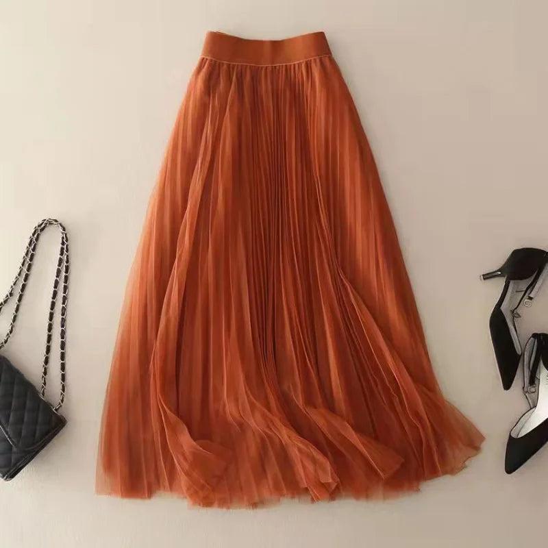 Morgan | Pleated Flowy Skirt