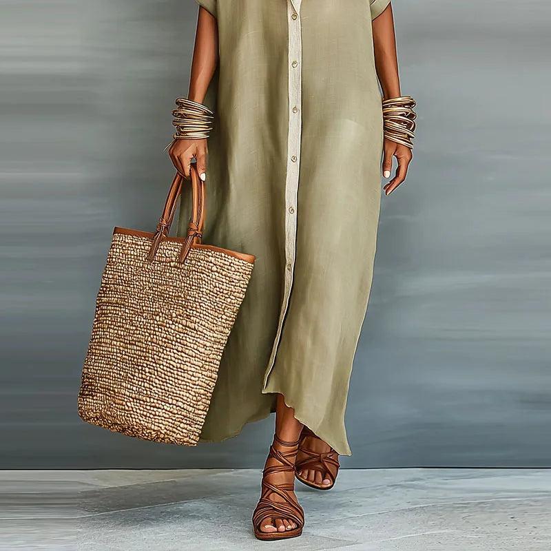 Kaelen | Women’s Linen Shirt Sundress