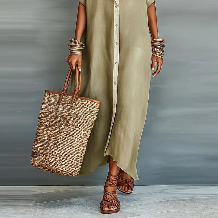 Kaelen | Women’s Linen Shirt Sundress