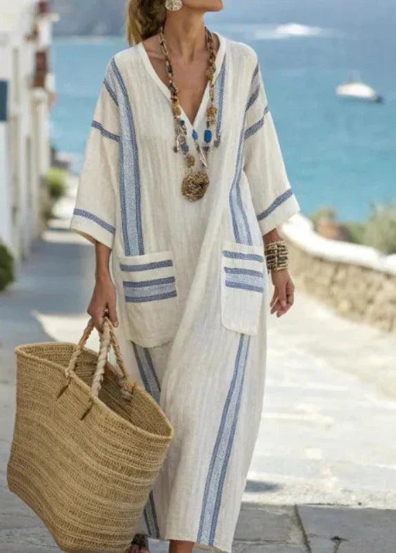Kathleen | Elegant Loose Fit Summer Maxi Dress