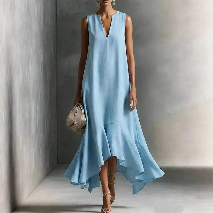 Andrea | V Neck Flowy Sundress