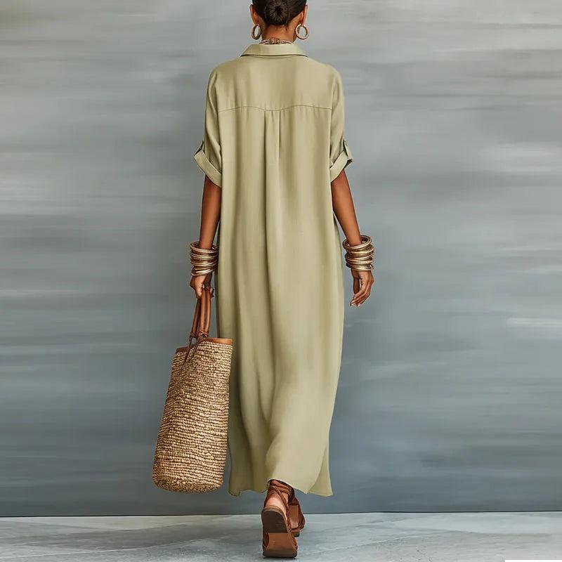 Kaelen | Women’s Linen Shirt Sundress