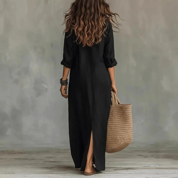 Haven | Women’s Linen Long Shirt Dress