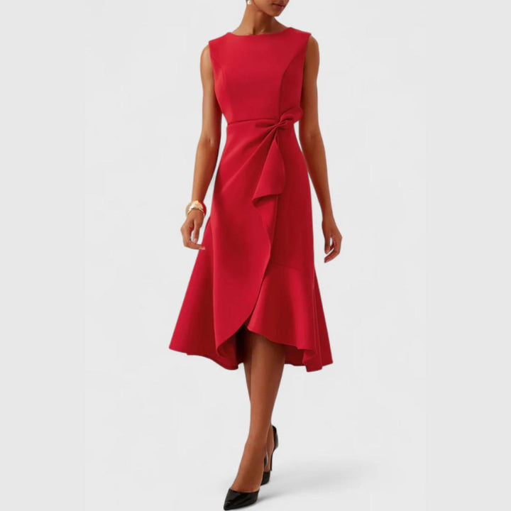 Scarlett | Draped Asymmetric Midi Dress