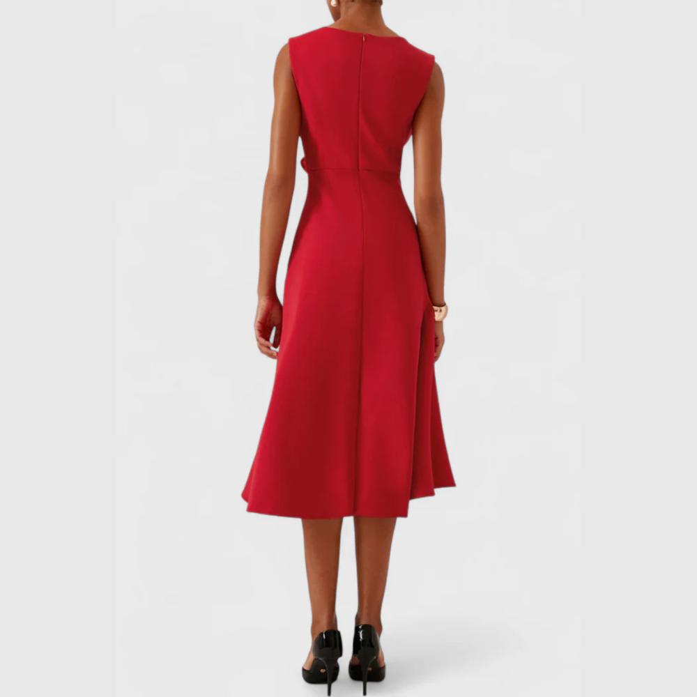 Scarlett | Draped Asymmetric Midi Dress