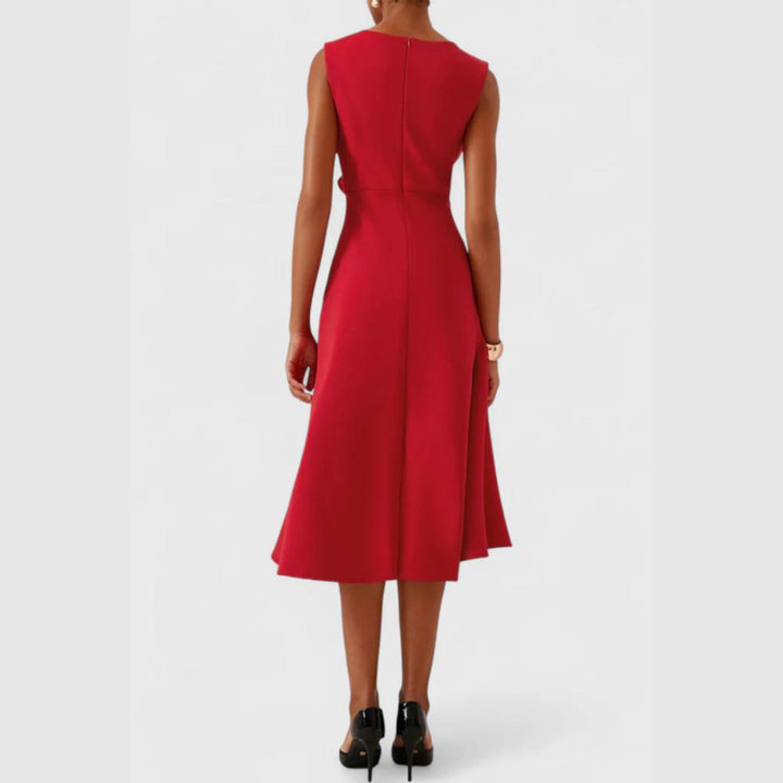 Scarlett | Draped Asymmetric Midi Dress