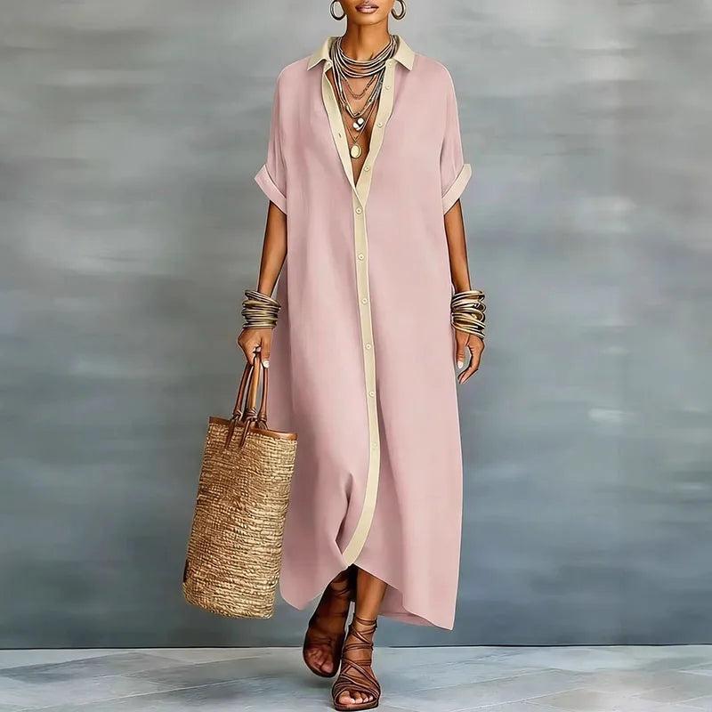 Kaelen | Women’s Linen Shirt Sundress