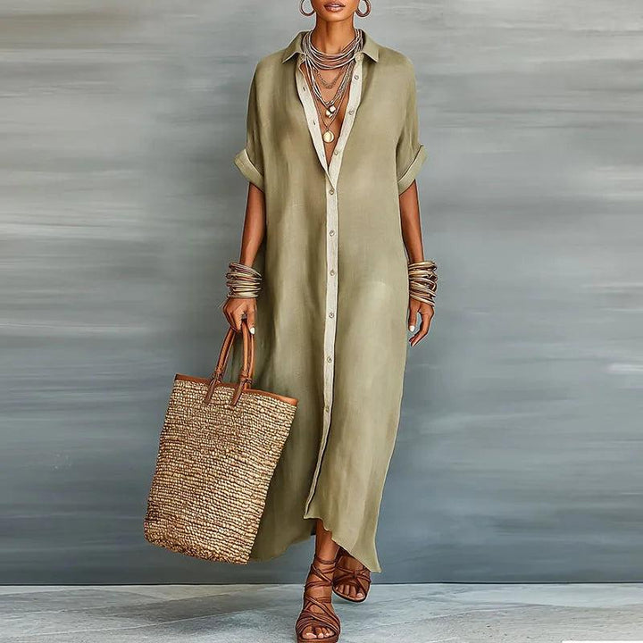 Kaelen | Women’s Linen Shirt Sundress