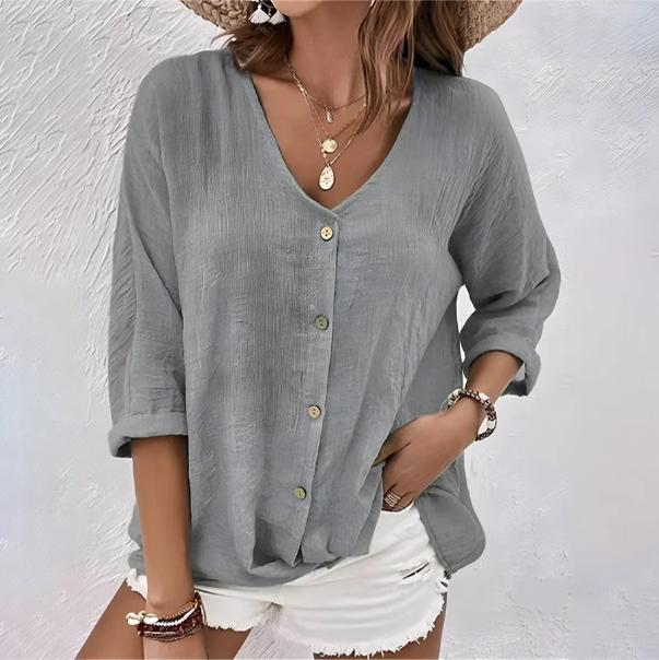Marcia | Relaxed Button-Up Blouse