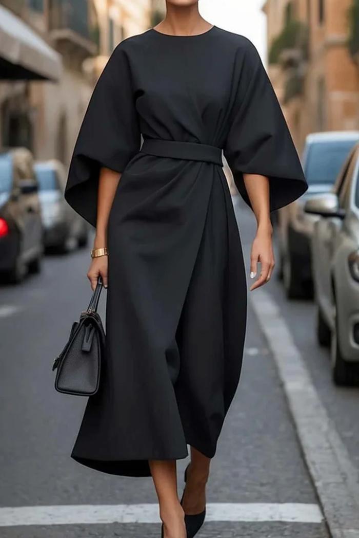 Wendy | Elegant Dress with Lantern Sleeves