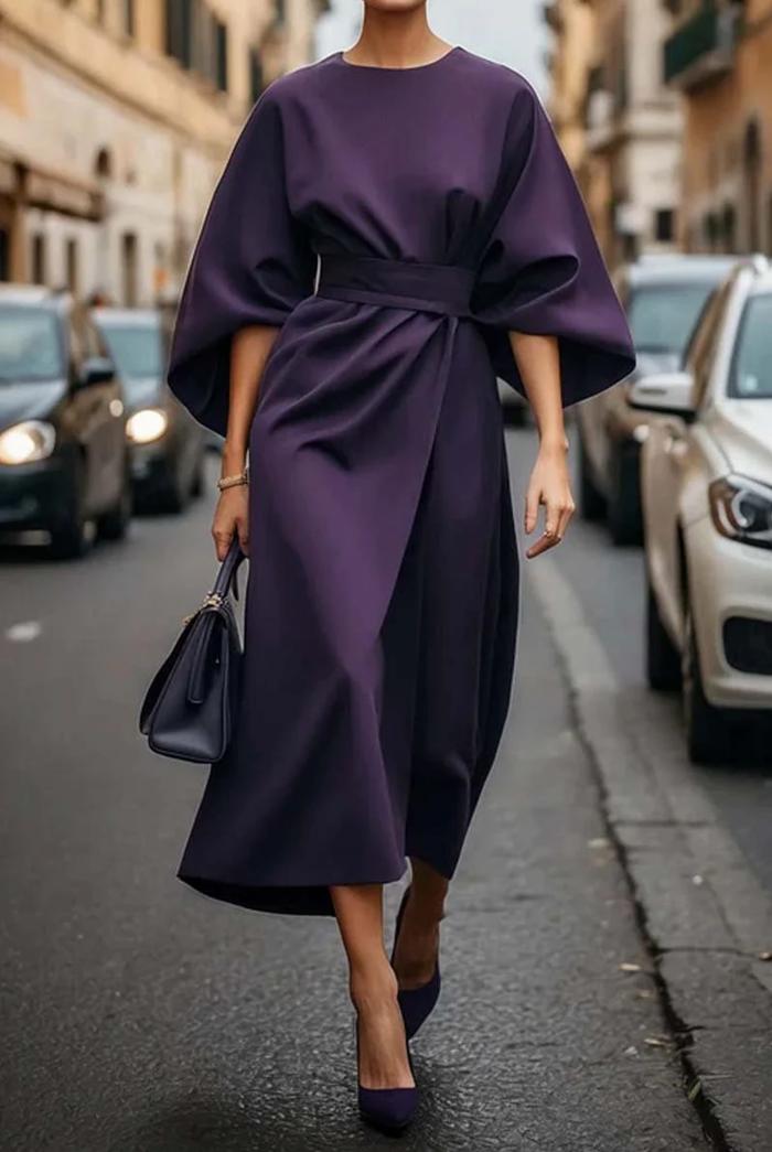 Wendy | Elegant Dress with Lantern Sleeves