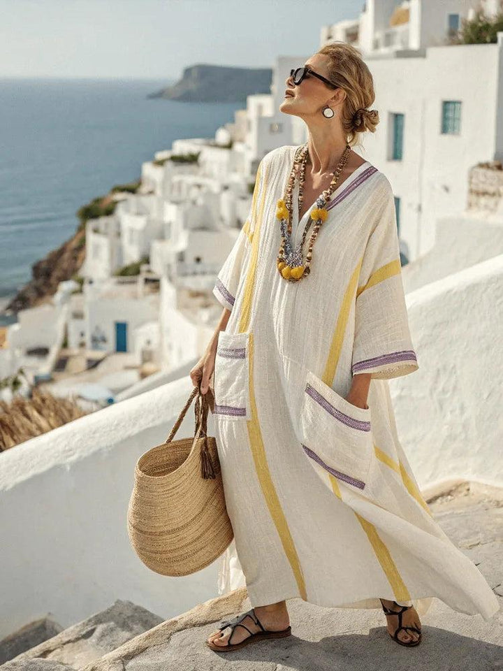 Kathleen | Elegant Loose Fit Summer Maxi Dress
