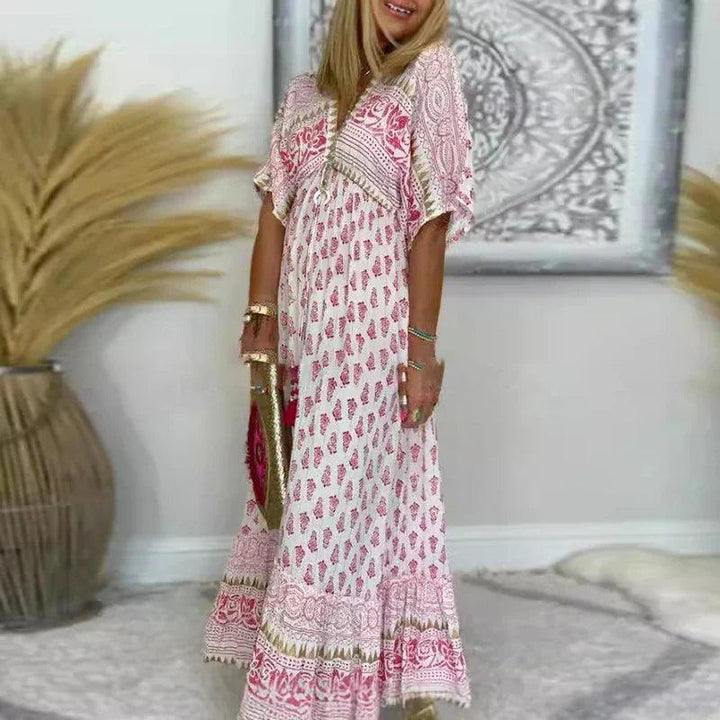 Francesca | Boho Print Maxi